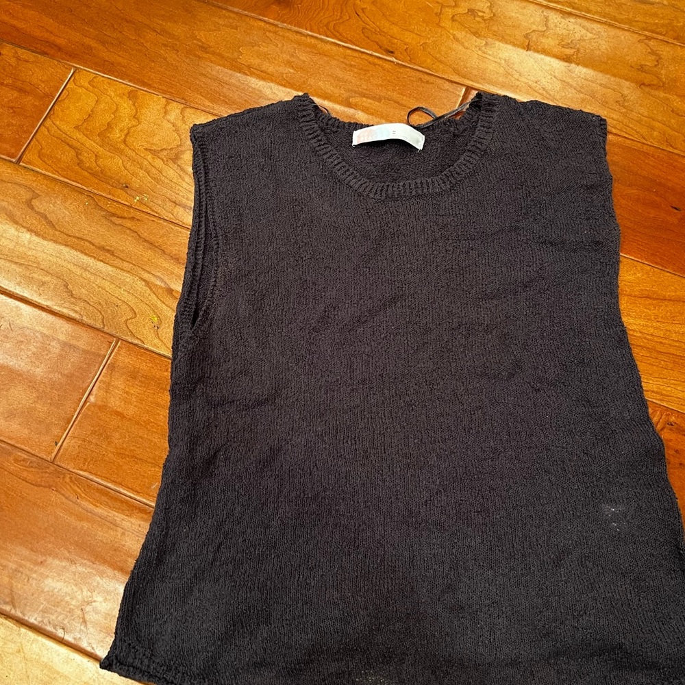 Dark Grey Free People Sleeveless sweater